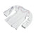 Medline Slipover Infant Shirts - Baby Slipover Long Sleeve Shirt, White, 3 Month - MDT2112571