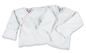 Medline Snap-Side Infant Shirts - Baby Shirt with Mitten Cuffs, Snap-Side, 6 Month - MDT2112702