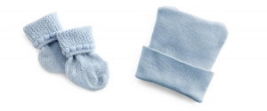 Medline Infant Cap and Bootie Sets - Head and Foot Warmer Set, Blue - MDT211432B