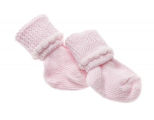 Medline Infant Booties - Foot Warmer, Pair, Pink - MDT211433P