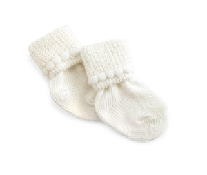 Medline Infant Booties - Foot Warmer, Pair, White - MDT211433W