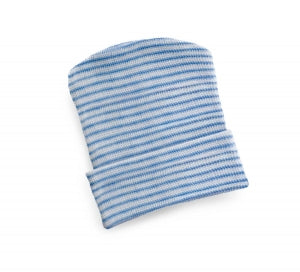 Medline Infant Head Warmers - Infant Head Warmer, Blue Stripe - MDT211434B