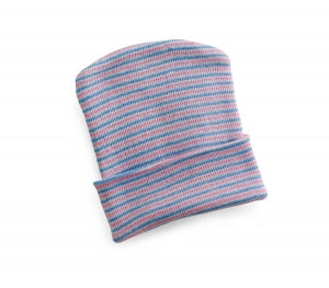 Medline Infant Head Warmers - Infant Head Warmer, Pink / Blue Stripe - MDT211434HPB