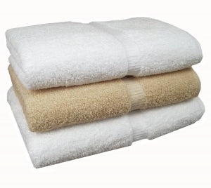 Medline Rapture Bath Sheets - Rapture Bath Towel, White, 22 lb. per Dozen, 100% Cotton, 35" x 70" - MDT217353