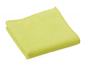 Medline Microfiber Cleaning Cloths - Microfiber Cleaning Cloth, 16" x 16", Mediumweight, Yellow - MDT217616