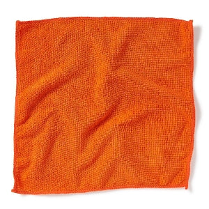 Medline Microfiber Cleaning Cloths - Microfiber Cleaning Cloth, 12" x 12", Lightweight, Light Orange - MDT217637