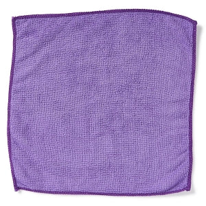 Medline Microfiber Cleaning Cloths - Microfiber Cleaning Cloth, 12" x 12", Lightweight, Light Purple - MDT217639