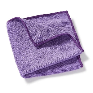 Medline Microfiber Cleaning Cloths - Microfiber Cleaning Cloth, 12" x 12", Lightweight, Light Purple - MDT217639