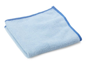 Medline Microfiber Cleaning Cloths - Microfiber Cleaning Cloth, 12" x 12", Lightweight, Light Blue - MDT217649