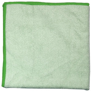 Medline Microfiber Cleaning Cloths - Microfiber Cleaning Cloth, 16" x 16", Lightweight, Light Green - MDT217672