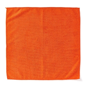 Medline Microfiber Cleaning Cloths - Microfiber Cleaning Cloth, 16" x 16", Lightweight, Light Orange - MDT217673