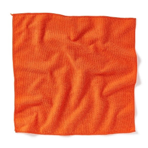 Medline Microfiber Cleaning Cloths - Microfiber Cleaning Cloth, 16" x 16", Lightweight, Light Orange - MDT217673