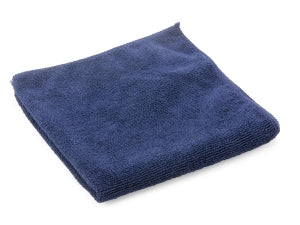 Medline Microfiber Cleaning Cloths - Microfiber Cleaning Cloth, 16" x 16", Medium-Weight, Dark Blue - MDT217675