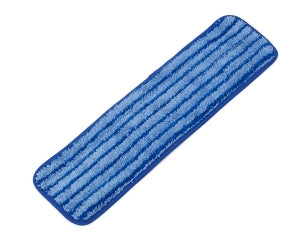 Medline 18" Premium Microfiber Super Mops - 18" Premium Microfiber Mop with Round Corners, Blue with Dark Blue Banding - MDT217741