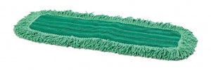 Medline Micro-Fill Wet / Dry Mop - Microfiber Advantage Sweep Wet / Dry Mop Head with Fringe, Green, 18" - MDT217771