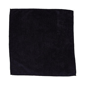 Medline Medline Microfiber Cleaning Cloth - Microfiber Cleaning Cloth, Black, 16" x 16" - MDT217894