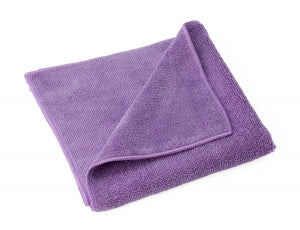 Medline Microfiber Cleaning Cloths - Microfiber Cleaning Cloth, 12" x 12", Medium-Weight, Purple - MDT217895