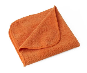 Medline Microfiber Cleaning Cloths - Microfiber Cleaning Cloth, 16" x 16", Medium-Weight, Orange - MDT217898