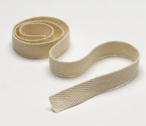 Medline Unbleached Twill Tapes - 100% Cotton Unbleached Twill Tape, 0.5" x 72 yd. - MDT221182