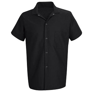 V-F Corporation Snap Front Chef Shirts - Snap Front Chef Shirt, Black, Size 4XL - MDT5020BK4XL