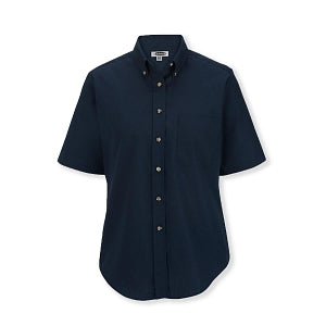 Edwards Garment Co Ladies' Short Sleeve Poplin Shirts - SHIRT, LADIES, SS, POPLIN, NAVY, XSMALL - 5230 007 XS