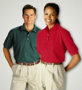 Medline Unisex Polo Shirts - Unisex 60% Cotton/40% Polyester Short-Sleeve Polo Shirt, Hunter Green, Size S - MDT71020621