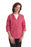 Medline Ladies Smock with Three-Quarter-Length Sleeves - Ladies Smock with 3/4 Length Sleeves, 65% Polyester/35% Cotton, Volunteer Pink, Size 2XL - MDT76003415