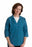 Medline Ladies Smock with Three-Quarter-Length Sleeves - Ladies Smock with 3/4 Length Sleeves, 65% Polyester/35% Cotton, Marina, Size S - MDT76003631