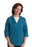 Medline Ladies Smock with Three-Quarter-Length Sleeves - Ladies Smock with 3/4 Length Sleeves, 65% Polyester/35% Cotton, Marina, Size 2XL - MDT76003635