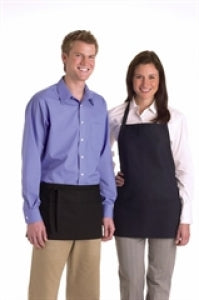 Medline Waist Apron - Unisex Waist Apron with 3 Pockets, 11" x 23", Black - MDT7700290NS