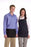 Medline Bib Aprons with Pockets - Bib Apron with 3 Pockets, One Size Fits Most, 24" x 28", Navy - MDT7700473NS