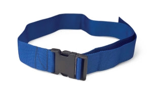 Medline Polypropylene Gait Belts - Polypropylene Gait Belt with Metal Buckle, 60", Blue - MDT821207BLU