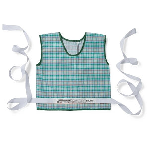 Medline Blended Safety Vests for Patients - Vest Restraint, Tie, Zip-Back, Size M - MDT828305M