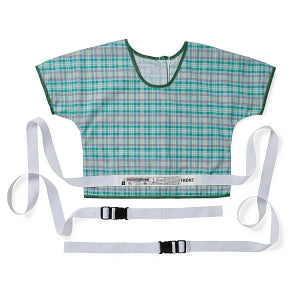 Medline Blended Safety Vests for Patients - Jacket Restraint, Safety, Polyester and Cotton, Size M - MDT8283360M