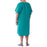 Medline Behavioral Health Apparel - IV Gown with Plastic Back Snap Closures, Green, Size 10XL - MDTBG5IABGRE