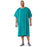 Medline Behavioral Health Apparel - IV Gown with Plastic Back Snap Closures, Green, Size 10XL - MDTBG5IABGRE