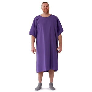 Medline Behavioral Health Apparel - IV Gown with Plastic Back Snap Closures, Purple, Size 10XL - MDTBG5IABPRP