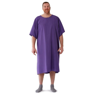 Medline Behavioral Health Apparel - IV Gown with Plastic Back Snap Closures, Purple, Size 10XL - MDTBG5IABPUR