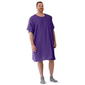 Medline Behavioral Health Apparel - 3-Armhole Exam Gown, Purple, Size 10XL - MDTBG5R3APP