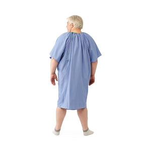 Medline Hyperbaric Patient Gowns - 100% Cotton Hyperbaric Patient Gown, Blue, Size 10XL - MDTBG5RTSHPB