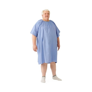 Medline Hyperbaric Patient Gowns - 100% Cotton Hyperbaric Patient Gown, Blue, Size 10XL - MDTBG5RTSHPB