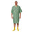 Medline PerforMAX IV Patient Gowns - PerforMAX IV Patient Gown with Plastic Snap Detail, Honeycomb Green, Size 10XL - MDTBG7PTSHCG