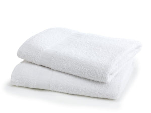 Medline Medline Interblend Bath Towels - Blended Terry Bath Towel, White, 20" x 40", 5.5 lb./Dz., 25 Dz. - MDTBT4B55R