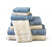 Medline Vibrance Cotton Bath Towels - Vat-Dyed Bath Towel, Cotton, Blue, 20" x 40", 5.5 lb./Dz., 5 Dz. - MDTBT5C55BLU