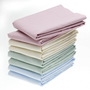 Medline Feels Like Home Color Infused Percale Contour Sheets - Percale Contour Sheet, Rose, 36" x 80" x 9", 2 doz. - MDTCS5P80ROS