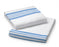 Medline Blue Striped Flannel Spread Blanket, Blended - Flannel Spread Blanket, White with Blue Stripe, 70" x 90", 2 lb. - MDTFB4B20BLUR