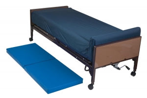 Medline Folding Fall Mats - Bi-Fold Fall Mat, Vinyl, 24" x 66" x 2" - MDTFM24662BI