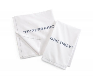 Medline Hyperbaric Sheets and Pillowcases - Hyperbaric Flat Sheet, 100% Cotton, 66" x 115", 2 doz. - MDTFS4C15HY