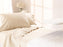 Medline Feels like Home Premium Reverse Sateen Flat Sheets - T310 Reverse Sateen Flat Sheet, Beige, 96" x 120" - MDTFS5B20BRSQ