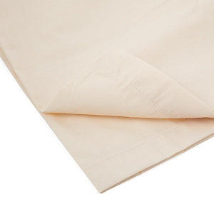 Medline Feels Like Home Color Infused Percale Flat Sheets - Percale Flat Sheet, Bone, 66" x 104" - MDTFS5P04BON